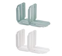Tofficu 4 Pezzi Divisori Regolabili per Frigorifero da e Bianco Elegante Organizer Multifunzionale per Refrigerati per