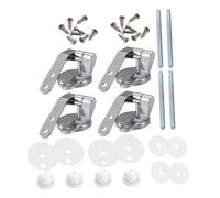 Tofficu 4 Pezzi Kit Cerniere per Sedile Wc in Supporto Stabile ad Alta Resistenza Facile Installazione per Copriwater Flush Ricambio Resistente per Fissaggio Sicuro