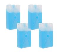 Tofficu 4 Pezzi Pacchetto di Raffreddamento del Ghiaccio Riutilizzabile in Gomma Blu, Contenitore Alimenti Coperchio per Mantenere Freschi i Cibi, per Picnic e Pesca