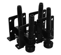 Tofficu 4 Pezzi Piedini Regolabili per Mobili in Heavy Duty Supporti Angolari Antiscivolo per Armadi e Banchi da Elevatori Laterali Compatti con Altezza per Protezione Pavimenti