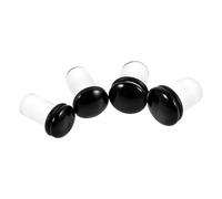 Tofficu 4 Pezzi Set Gioielli per Piercing in Vetro Tunnel Auricolari Mushroom da 8,5 a 10 Mm, Design Sicuro per Espansione Graduale, Adatto a Orecchie Perforate e Cartilagine, Uso