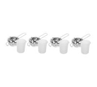 Tofficu 4 Set Creazione Fai da Te Pentolino per Sciogliere Cera Metallo con Misurino da Kit Completo per Amanti delle Fatte Mano