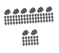 Tofficu 4 Set Fibbia con Coulisse Tenditore Cappucci Terminali del Cavo Cerniere per Cancelli Resistenti per Esterni Tappi Serrature Cinghie Connettore Cerniera Kit Lega Black 20 Pezzi * 4