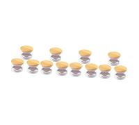 Tofficu 4 Set Penna per Lavare Paillettes in Copritazze per Bevande Calde Taglia Unghie Macchina Piatto Inumidito Clipper Doppia Testa Coperchio della Tazza Kit di Legno 3 Pezzi * 4