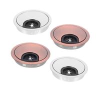 Tofficu 4pezzi Passacavo Da Scrivania in Lega Di Zinco Passacavi Da Tavolo Copriforo Per Mobili Tappi Per Organizer Cavi Gestione Fili Per Ufficio e Casa