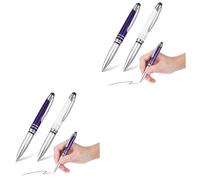 Tofficu 4pezzi Penne Sfera Illumina Con Torcia Led e Stilo Capacitivo Pennini Multifunzione Per Scrittura e Touch Screen Per Ufficio e Regali Speciali