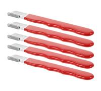 Tofficu 5 pezzi di affilacoltelli per utensili da giardino, pietra per affilare le lame dei potatori, per tosaerba, potatori da giardino, asce, cesoie per siepi, forbici.