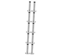 Tofficu 5 Set Ferma Porta Chiavistello sopra Bloccante Titolare della Porta Fermaporta Serratura del Cancello Serratura Portatile Chiaro sotto Porta Auto Acciaio Inossidabile 2 Pezzi * 5