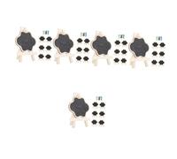 Tofficu 5 Set Mini Lavagna Rimovibile Mini Lavagne Decalcomania ASSE Tavolo da Disegno per Piccoli Segni di Lavagna con Supporto Adesivi per Lavagna Stand Riutilizzabile di Legno