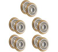 Tofficu 5 Set Ruota Portante Smusso della Piastrella Ruote da Ponteggio Filo Mini Ruota Buffing Taglierino Sostituzione Rotella Tagliavetro Tagliapiastrelle Lega Golden 2 Pezzi * 5