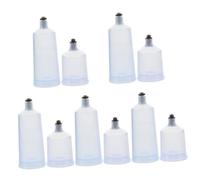 Tofficu 5 Set Vaso di Ricambio per Aerografo Compressore Pentola Bottiglie di Vasetto Sostituibile Bottiglia di Porzione di Vernice Riempibile Vernice per Aerografo Plastica 2 Pezzi * 5