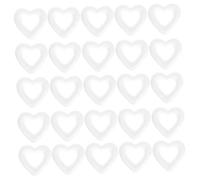 Tofficu 50 Pezzi di Cuori Cavi Non Finiti in Schiuma A Forma di Cuore per Decorazioni Nuziali Forniture Artigianali Cuori di Coriandoli Verniciabili