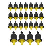 Tofficu 50 Pezzi Gocciolatore Compensato di Pressione 8 GPH 30l/h | Connettore Barbed 4/7", Antintasamento, Flusso Stabile per Piante e Prato