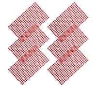 Tofficu 6 Fogli di Gemme Adesive Acriliche Autoadesive Rosso Intenso, Strass Artigianali per Decorazioni Fai da Te, Adesivi Strass per Custodie, Album e Trucchi, Set da 6 Pezzi