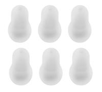 Tofficu 6 Pezzi Accessori Medico per Fonendoscopio Auricolari in Silicone Bianco, Compatibilità e Design per Riduzione del Rumore, per Medici e Professionisti