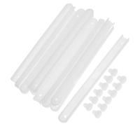 Tofficu 6 Set Guide Scorrevoli Silenziose per Binari in Plastica Resistenti con Doppia Sezione Estensibile Facili da Smontare Capacità Carico Elevata per Cucina e Mobili