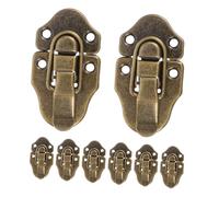 Tofficu 6pezzi Lucchetto in Metallo Con Chiusura Leva Per Scatole Portagioie Stile Vintage Fermo Per Attrezzi Lucchetto Con Chiave Per Piccole Casse in Legno