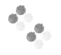 Tofficu 8 Pezzi Coda di Coniglio in Peluche con Spilla, Accessorio per Cosplay e Travestimenti, Palla Morbida per Eventi All'aperto e Viaggi, Aspetto Realistico e Comodo da Indossare