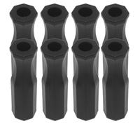 Tofficu 8 Pezzi Impugnature per Calcio Balilla in Plastica Pvc Ergonomiche Nere Compatibili Macchina da Calcio da Tavolo Adatte e Sostituzioni Standard 5/8 Pollici