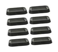 Tofficu 8pezzi Cuscinetti Antiscivolo Per Ruote Di Mobili in Robusto Silicone Protezione Per Tappeti Da Pavimento Sottobicchieri Per Mobili Nero Antiscivolo Per Pavimenti Come Parquet