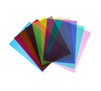 Tofficu 9pezzi Filtri in Gel Colorati Per Flash Stroboscopici Filtri Luminosi in Gel Per Film Foto Feste Video Illuminazione Per Dj Correzione Del Colore e Effetti Di Luce