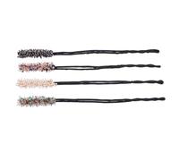 Tofficu Accessori per Chioma Donna 1 Pacco 4 Pezzi per Chignon Facile Laccio, in Cristallo e Filo, per Formare Volume