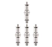 Tofficu Adattatore a Vite Filettata Maschio 1/4 a 3/8 in Metallo, Set 4 Pezzi per Supporto Luce, Slitta a Contatto Caldo/freddo, Accessori Fotografici Compatibili, Facile Montaggio