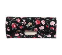 Tofficu Astuccio Porta Rossetto Specchio, Custodia Floreale da Donna per Trucchi, Organizer Compatto da Viaggio Design Ricamato e Scomparti Multipli