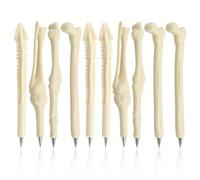 Tofficu Bone Ballpoint Pen Skeleton Finger Pens 0,7 mm Blue Ink Novely Bone Design Ballpiont Pens for Halloween Party Artist Doctot Nurse Office School