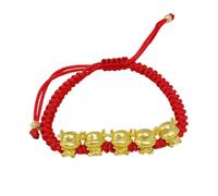 Tofficu Bracciale Donna Stile Zodiacale in Oro Placcato, Stile Classico | Gioiello Tradizionale per Donne, Richiamo Benedizione Cinese, Accessorio Retrò per Strada e Welfare Dipendenti