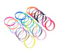 Tofficu Braccialetti Colorati in Gomma Siliconica per Eventi e Attività di Team Building, Morbidi e Adatti a Tutte le Età, Set da 24 Pezzi Unisex per Feste e Giochi