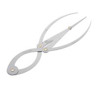 Tofficu Calibro in Acciaio Inossidabile per Misurazione Curva Sopracciglia Righello Stencil per Sopracciglia Donna Strumento per Disegnare e Posizionare