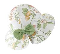 Tofficu Cappello da Sole a Secchiello per bebé, Floreale Verde | Tessuto Leggero, Tesa Ampia, Protezione Posteriore, per Passeggiate al Parco e Fotografie in Giorni Caldi