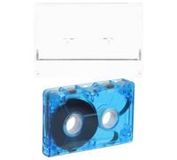 Tofficu Cassetta Audio Vuota Trasparente Blu 40-60 Minuti per Registrazione Vocale e Interviste, Compatibile Mini Registratore a Cassette, Nastro Audio Vuoto per Uso Professionale
