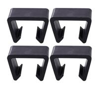 Tofficu Clip per Divano Componibile da Esterno in Plastica Nera 4,25 Cm - Set 4 Pezzi - Morsetto Multifunzione per Mobili in Rattan - Accessorio per Soggiorno, Ufficio e Camera da Letto