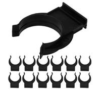 Tofficu Clip per Zoccolo delle Gambe in Plastica Nera 50 Pezzi, Fibbia Angolare per Battiscopa Armadio, Supporti per Mobili da Cucina Fissaggio Stabile e Design Nascosto per Pulizia