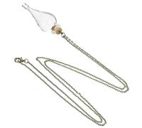 Tofficu Collana Bottiglia di Vetro Piccola e Ciondolo a Forma di Biberon, Mini Contenitore per Profumi o Messaggi, Adatta a Collezionisti e Fan