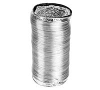 Tofficu Condotto dell'aria in alluminio essicatore tubo di scarico per cucina canalizzazione dell'aria in lamina di alluminio tubo dell'asciugatrice foglio di alluminio Argento