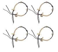 Tofficu Contatore Manuale di Perline in Ottone Resistente da 2 Pezzi per Meditazione e Preghiera Buddista Portatile, Conta Perle Tasbih Compatibile Fai da Te, Strumento Pratico