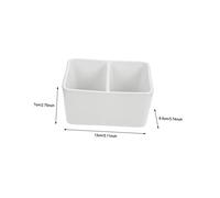 Tofficu Contenitore in Ceramica Quadrato per Lavaggio Pennelli Grande capacità Multiuso per Inchiostro Calligrafico Piatto per Pigmenti e Acqua Adatto per Amanti della Calligrafia e Pittur