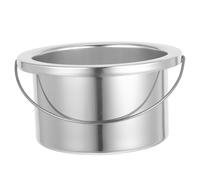 Tofficu Contenitore interno in alluminio da 500 ml, manico pratico, pentola scaldacera per macchina depilazione 500 ml, kit per ceretta per donna, uso in salone professionale