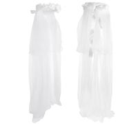 Tofficu Corona di Fiori per Bambine con Velo Bianco e Fascia Floreale, Copricapo Elegante per Cerimonie, Fotografie e Viaggi, Fascia Chioma con Ghirlanda Decorativa per Ragazze