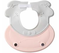 Tofficu Cuffia da Doccia per Rosa Protezione per Occhi e Orecchie, Design Regolabile in Pp e Tpe Visiera Curva Inversa, per Bagnetto la Doccia