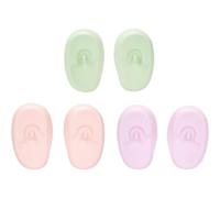Tofficu Cuffie Protettive Auricolari in Silicone per Tintura Chioma 3 Paia Riutilizzabili Facili da Usare e Resistenti All'acqua per Saloni e Uso Domestico