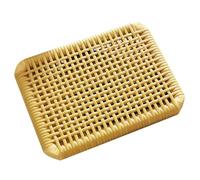 Tofficu Cuscino per Seduta in Rattan Intrecciato Traspirante, Comodo Tappetino Estivo per Sedia da Ufficio Fondo Antiscivolo, Cuscino Ergonomico per Sedili Adulti, Leggero e Resistente