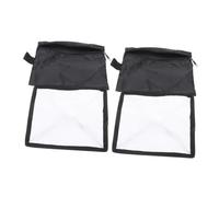 Tofficu Diffusore per Flash Leggero Pieghevole Nero 2 Pezzi 15x17cm Copertura per Fotografia Volti e Matrimoni