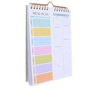 Tofficu Dinner Meal Planning Notebook, Blocco per lista della spesa, formato A5, 52 fogli in carta, per cucinare e travel