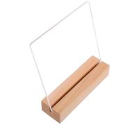 Tofficu Espositore per Nail Art in Legno e Acrilico, Supporto per Unghie Finte, per Menu Art, per Casa e Salone Manicure