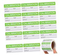 Tofficu Etichette Di Calibrazione Autoadesive 300 Pezzi Rotolo, Adesivi Di Controllo Qualità Permanenti Verdi, Scrivibili Per Uso Ufficio e Scuola