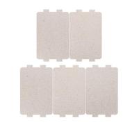 Tofficu Foglio di Mica per Microonde 5 Pezzi, Piastra Isolante Resistente al Calore, Accessori Ricambio Forno Microonde Compatibile, Protezione Guida D’onda per Uso Cucina